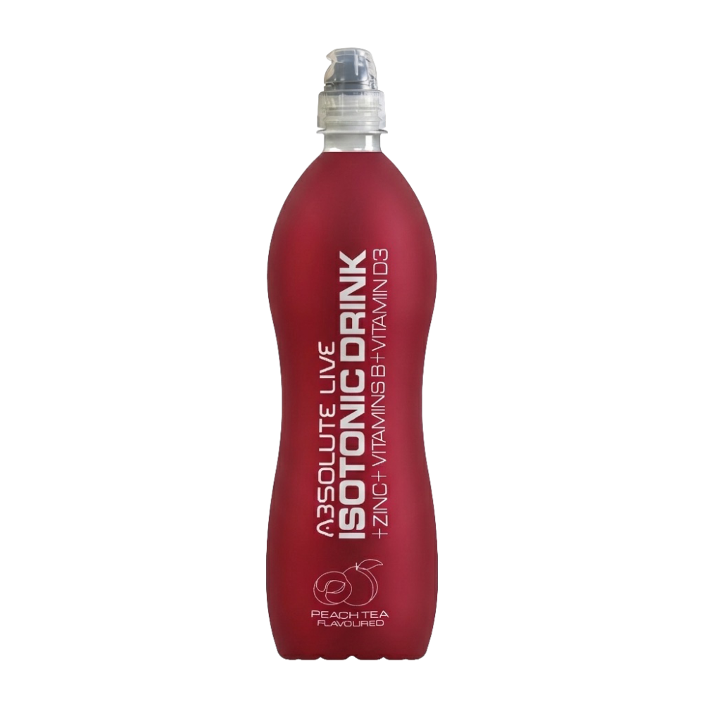Absolute live ISOTONIC DRINK Ice tea Zinc + Vitamins B+ Vitamins D3, с вкус на праскова, 900 ml